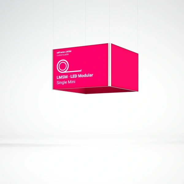 adFrame LMSM hanging cube – Adsystem