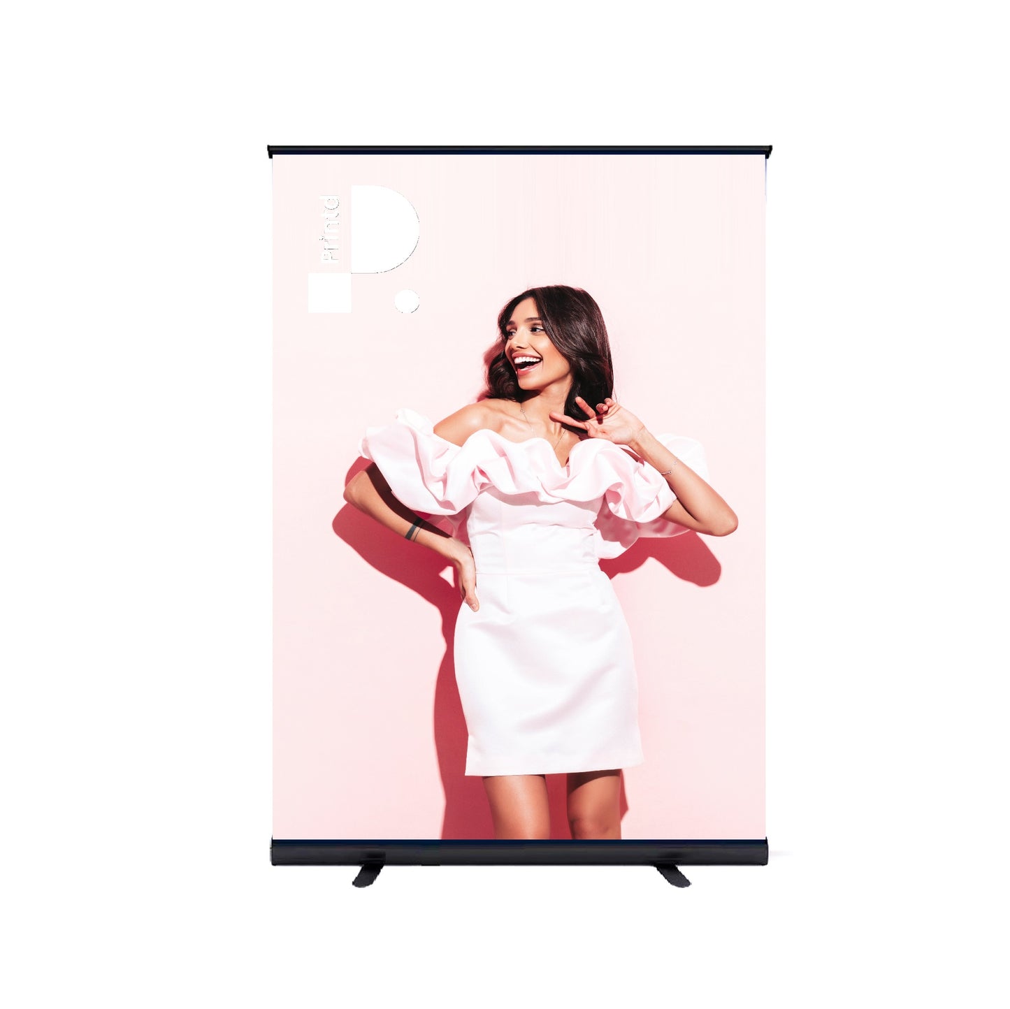 Rollup Schwarz 100x200 cm
