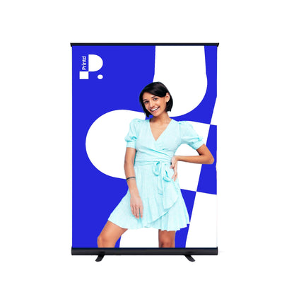 Rollup Schwarz 100x200 cm