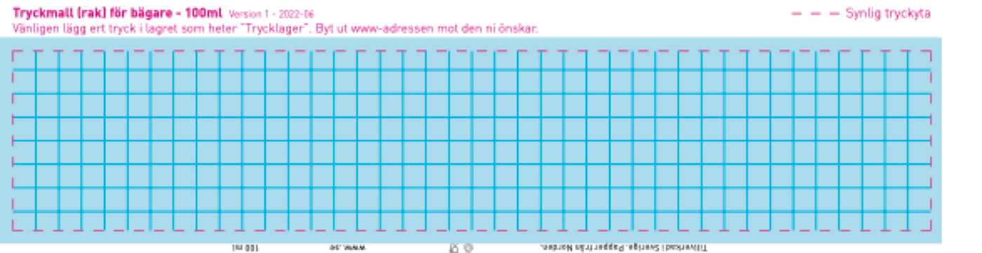 Stansemal glassbeger 100 ml