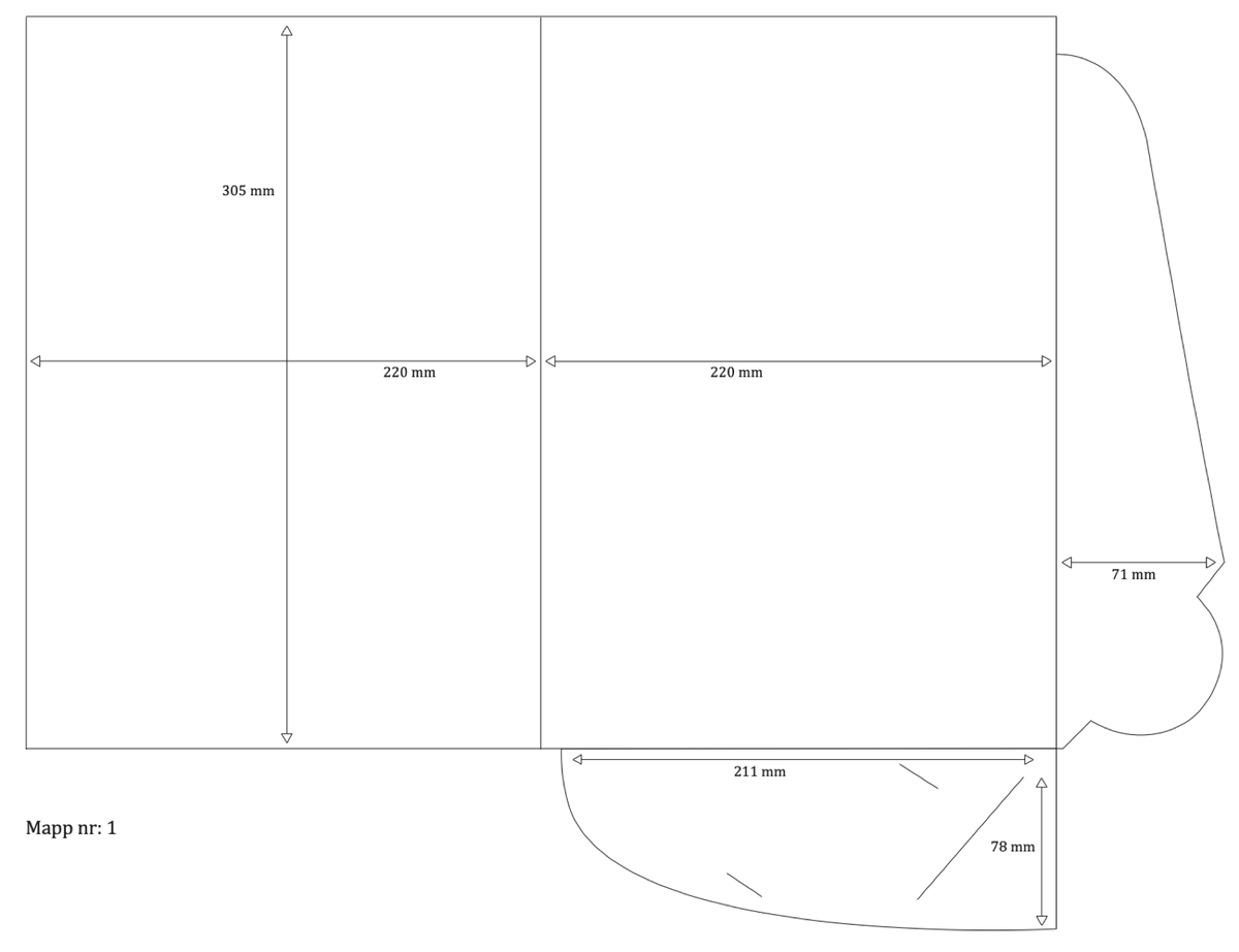 Stansemal mappe A4/A5