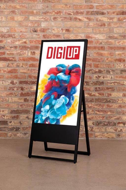 DIGI UP Stand Indoor 43" (Sort) - Printd