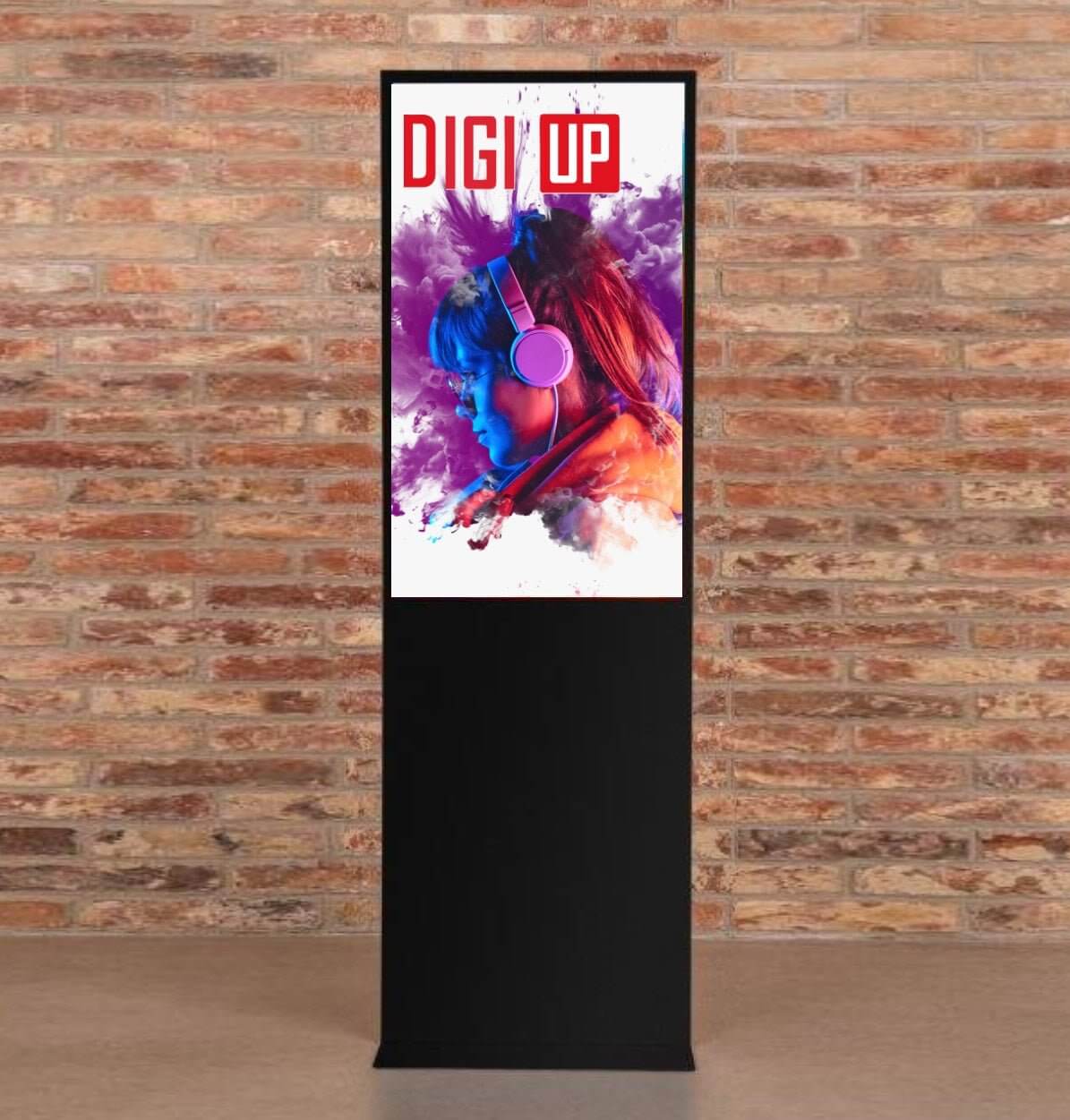 DIGI UP Stand Indoor 49" (Sort) - Printd